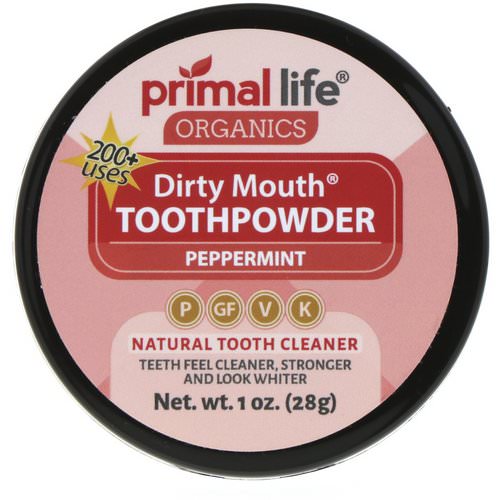 Primal Life Organics, Dirty Mouth Toothpowder, Peppermint, 1 oz (28 g) Review