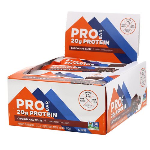 ProBar, Protein Bar, Chocolate Bliss, 12 Bars, 2.47 oz (70 g) Each Review