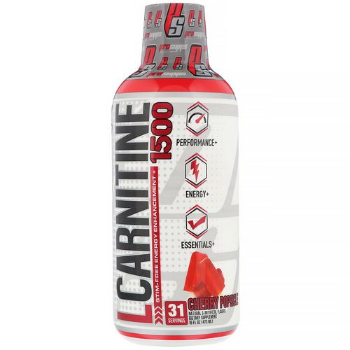 ProSupps, L-Carnitine 1500, Cherry Popsicle, 16 fl oz (473 ml) Review