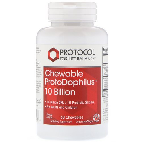 Protocol for Life Balance, Chewable ProtoDophilus, 10 Billion, 60 Chewables Review