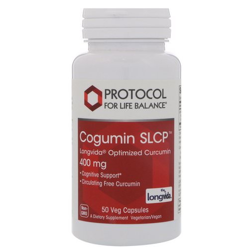 Protocol for Life Balance, Curcumin SLCP, Longvida Optimized Curcumin, 400 mg, 50 Veg Capsules Review