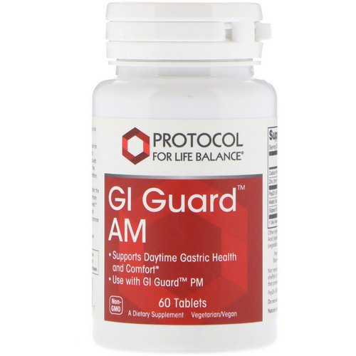 Protocol for Life Balance, GI Guard AM, 60 Tablets Review