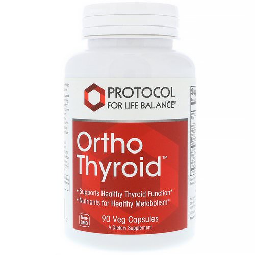 Protocol for Life Balance, Ortho Thyroid, 90 Veg Capsules Review