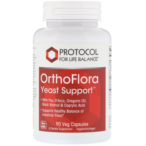 Protocol for Life Balance, OrthoFlora Yeast Support, 90 Veg Capsules Review