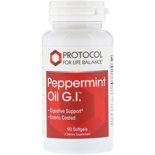 Protocol for Life Balance, Peppermint Oil G.I, 90 Softgels Review
