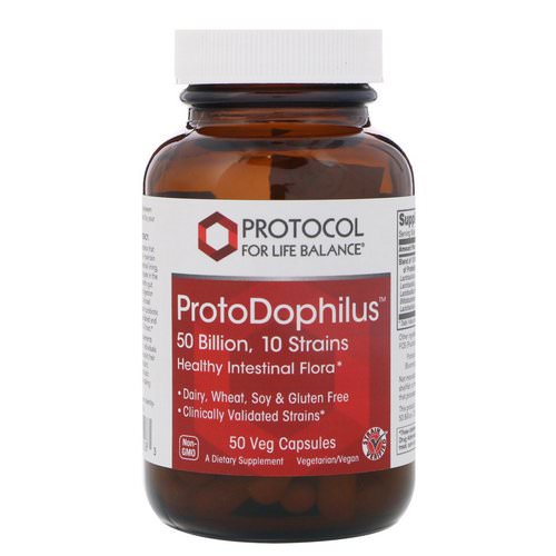Protocol for Life Balance, ProtoDophilus, 50 Billion, 10 Strains, 50 Veg Capsules Review