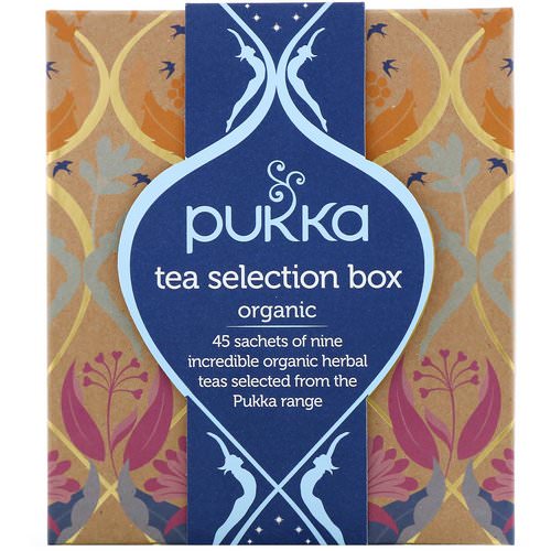 Pukka Herbs, Organic Tea Selection Box, 9 Herbal Teas, 45 Tea Sachets Review