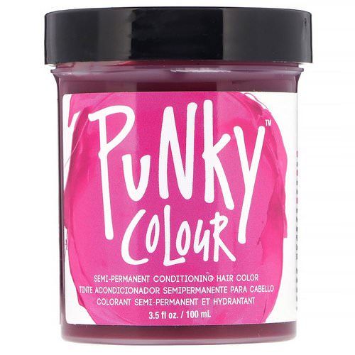 Punky Colour, Semi-Permanent Conditioning Hair Color, Flamingo Pink, 3.5 fl oz (100 ml) Review