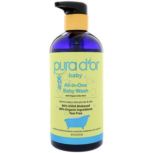 Pura D'or, All-in-One Baby Wash, 16 fl oz (473 ml) Review