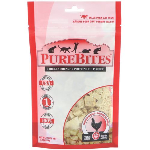 Pure Bites, Freeze Dried, Cat Treats, Chicken Breast, 2.32 oz (66 g) Review