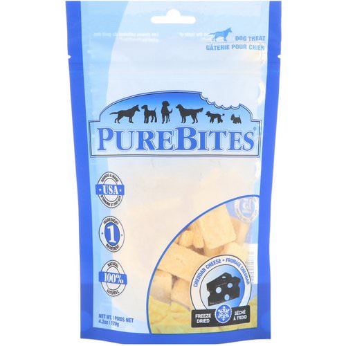 Pure Bites, Freeze Dried, Dog Treats, Cheddar Cheese, 4.2 oz (120 g) Review