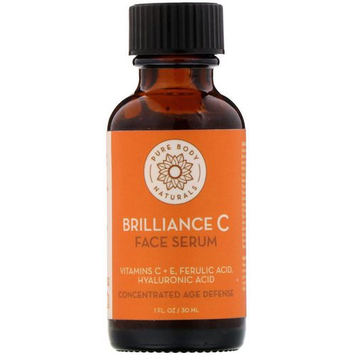 Pure Body Naturals, Brilliance C Face Serum, 1 fl oz (30 ml) Review