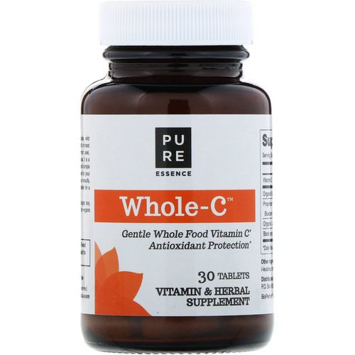 Pure Essence, Whole C, Whole Food Vitamin C, 30 Tablets Review