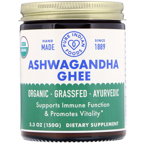 Pure Indian Foods, Organic Ashwagandha Ghee, 5.3 oz (150 g) Review