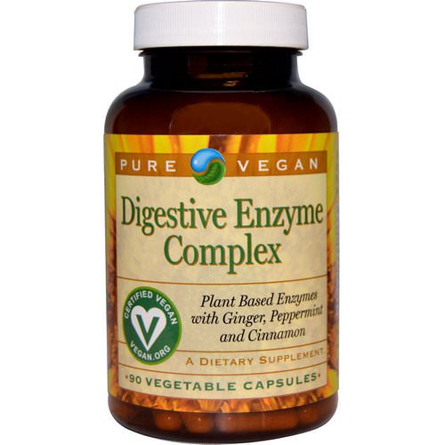 Pure Vegan, Digestive Enzyme Complex, 90 Veggie Caps Review