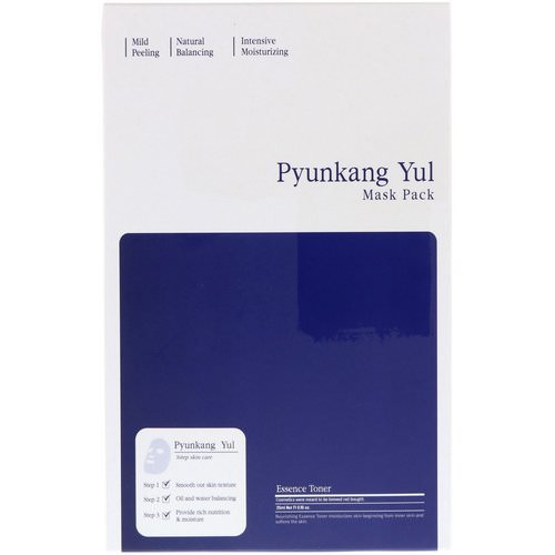Pyunkang Yul, Mask Pack, 3 Step Skin Care, 5 Masks Review