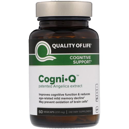 Quality of Life Labs, Cogni·Q, Cognitive Support, 200 mg, 60 VegiCaps Review