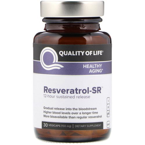 Quality of Life Labs, Resveratrol-SR, 150 mg, 30 Vegicaps Review