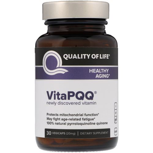 Quality of Life Labs, VitaPQQ, Healthy Aging, 30 Vegicaps Review