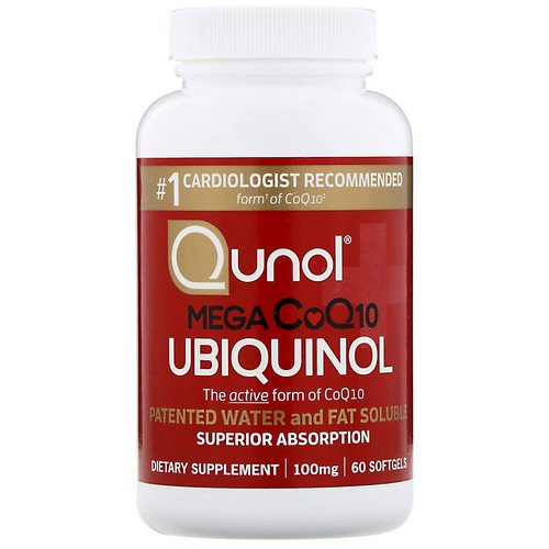 Qunol, Mega CoQ10 Ubiquinol, 100 mg, 60 Softgels Review