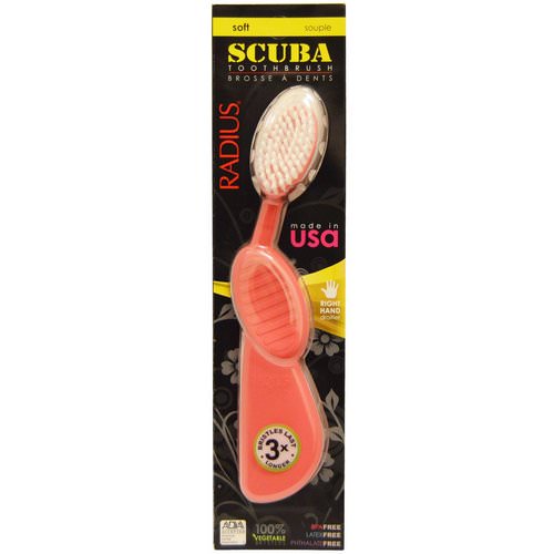 RADIUS, SCUBA Toothbrush, Pink, Soft, Right Hand, 1 Toothbrush Review