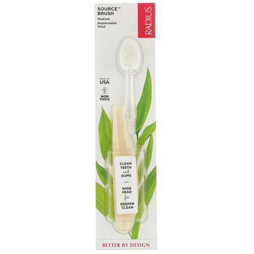 RADIUS, Source Toothbrush, Medium, 1 Replaceable Head Toothbrush Review
