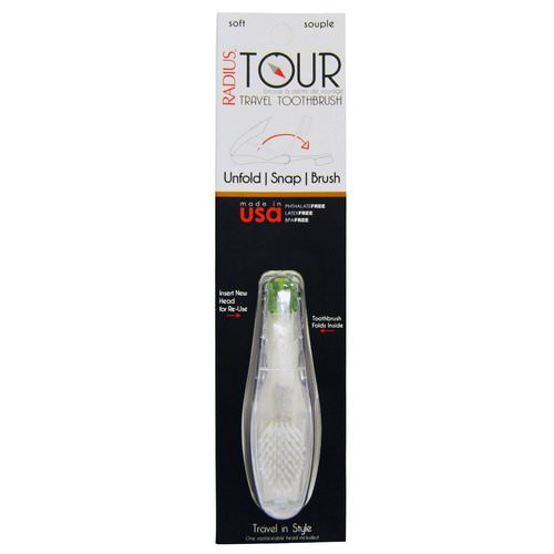 RADIUS, Tour, Travel Toothbrush, Soft, 1 Toothbrush Review