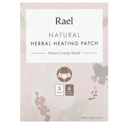 Rael, Natural Herbal Heating Patch, Period Cramp Relief, 3 Count, 20 g Each Review