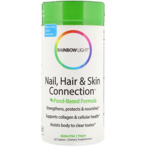 Rainbow Light, Nail, Hair & Skin Connection, Food-Based Formula, 60 Tablets Review