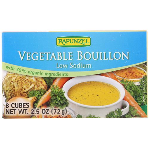 Rapunzel, Vegetable Bouillon, Low Sodium, 8 Cubes 2.5 oz (72 g) Review