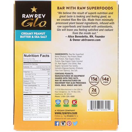 Raw Rev, Plant Based Protein Bars, Nutritional Bars