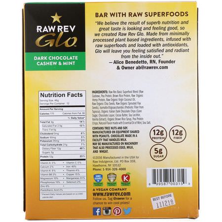 Raw Rev, Plant Based Protein Bars, Nutritional Bars