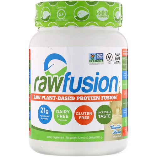 RawFusion, Raw Plant-Based Protein Fusion, Vanilla Bean, 2.06 lbs (933 g) Review