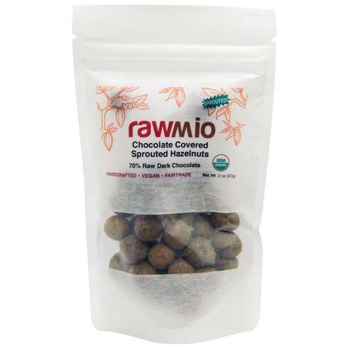 Rawmio, Chocolate Covered Sprouted Hazelnuts, 2 oz (57 g) Review