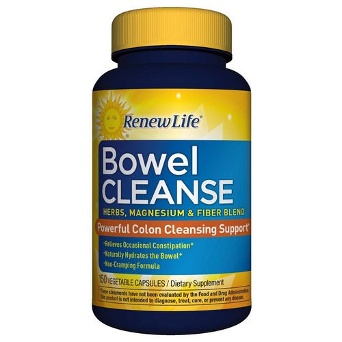 Renew Life, Bowel Cleanse, 150 Vegetable Capsules Review