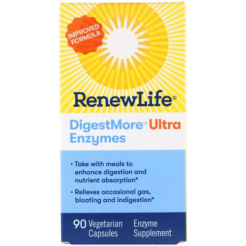 Renew Life, DigestMore Ultra Enzymes, 90 Vegetarian Capsules Review