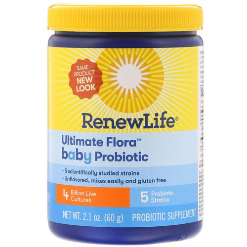 Renew Life, Ultimate Flora, Baby Probiotic, 4 Billion Live Cultures, 2.1 oz (60 g) Review