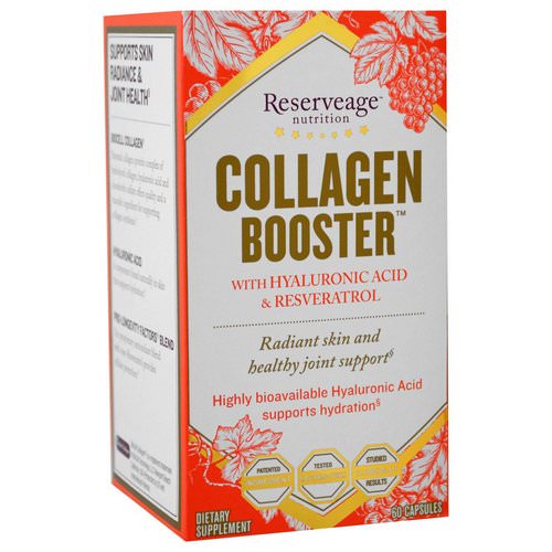 ReserveAge Nutrition, Collagen Booster with Hyaluronic Acid & Resveratrol, 60 Capsules Review