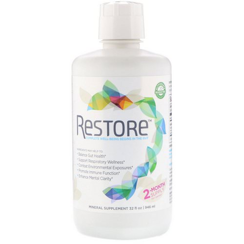 Restore, For Gut Health, Mineral Supplement, 32 fl oz (946 ml) Review
