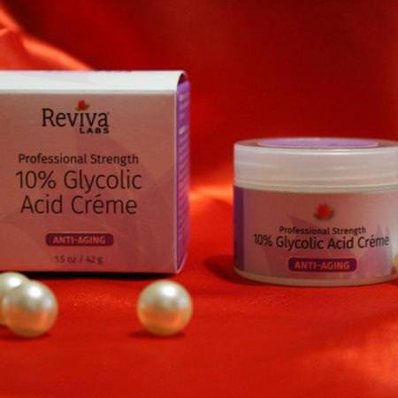 Reviva Labs, 10% Glycolic Acid Cream, Anti-Aging, 1.5 oz (42 g) Review