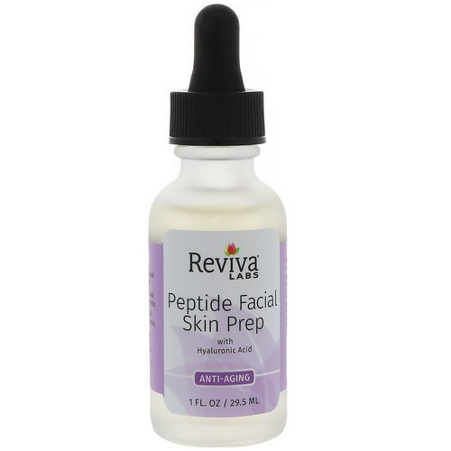 Reviva Labs, Peptide Facial Skin Prep With Hyaluronic Acid, Anti Aging, 1 fl oz (29.5 ml) Review