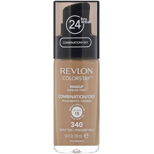 Revlon, Colorstay, Makeup, Combination/Oily, 340 Early Tan, 1 fl oz (30 ml) Review