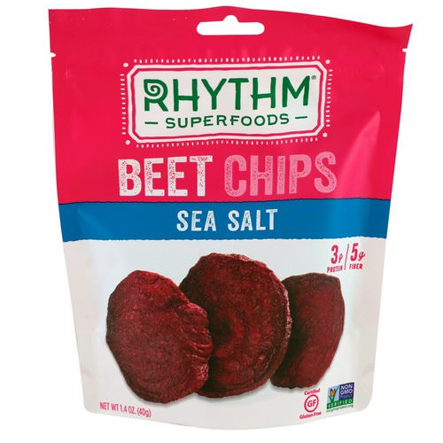 Rhythm Superfoods, Beet Chips, Sea Salt, 1.4 oz (40 g) Review