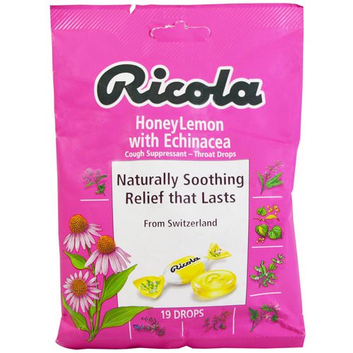 Ricola, HoneyLemon with Echinacea Cough Suppressant, 19 Drops Review