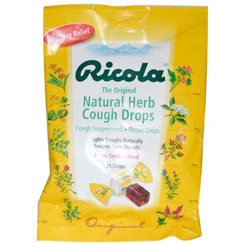 Ricola, The Original Natural Herb Cough Drops, 21 Drops Review