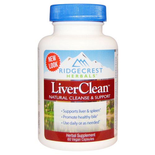 RidgeCrest Herbals, LiverClean, 60 Vegan Caps Review