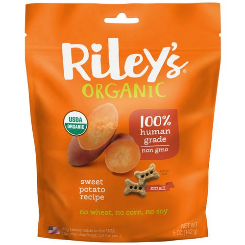 Riley’s Organics, Dog Treats, Small Bone, Sweet Potato Recipe, 5 oz (142 g) Review