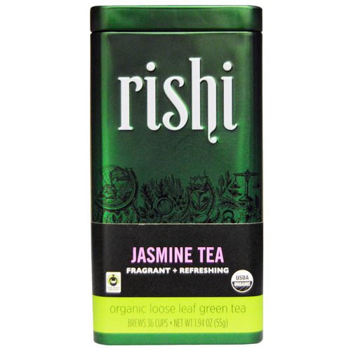 Rishi Tea, Organic Loose Leaf Green Tea, Jasmine, 1.94 oz (55 g) Review