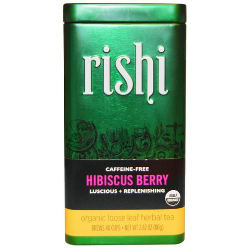Rishi Tea, Organic Loose Leaf Herbal Tea, Caffeine Free, Hibiscus Berry, 2.82 oz (80 g) Review