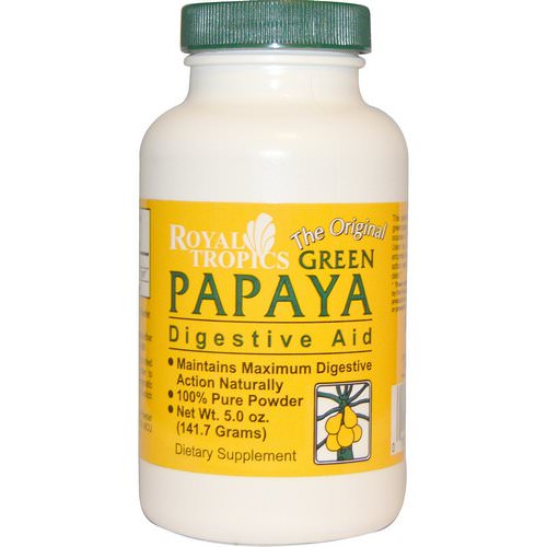 Royal Tropics, The Original Green Papaya, Digestive Aid, 5.0 oz (141.7 g) Review